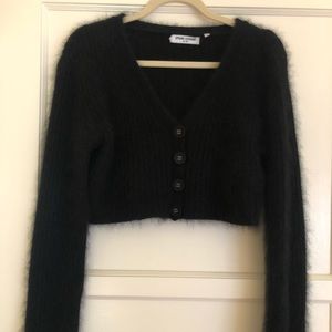 Opening Ceremony angora crop sweater